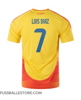 Günstige Kolumbien Luis Diaz #7 Heimtrikot Copa America 2024 Kurzarm
